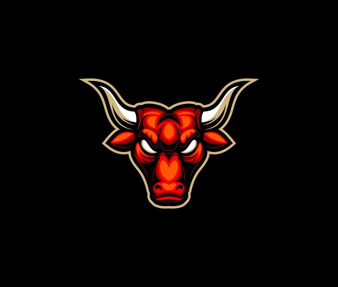Bull head vector