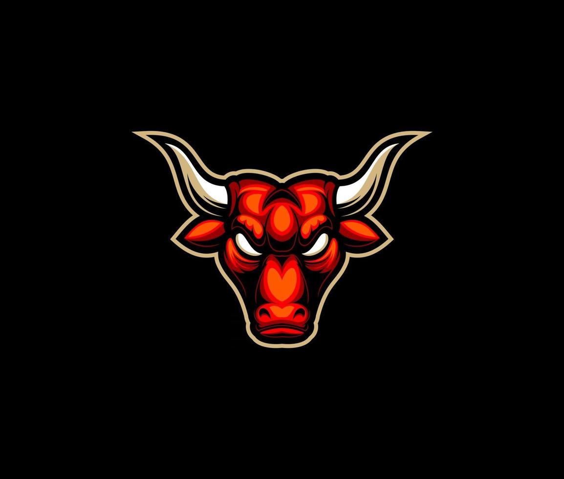 Bull head vector