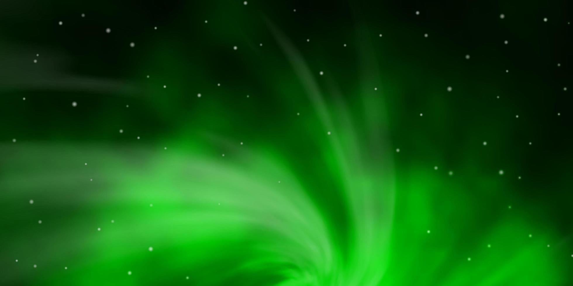 textura de vector verde oscuro con hermosas estrellas.