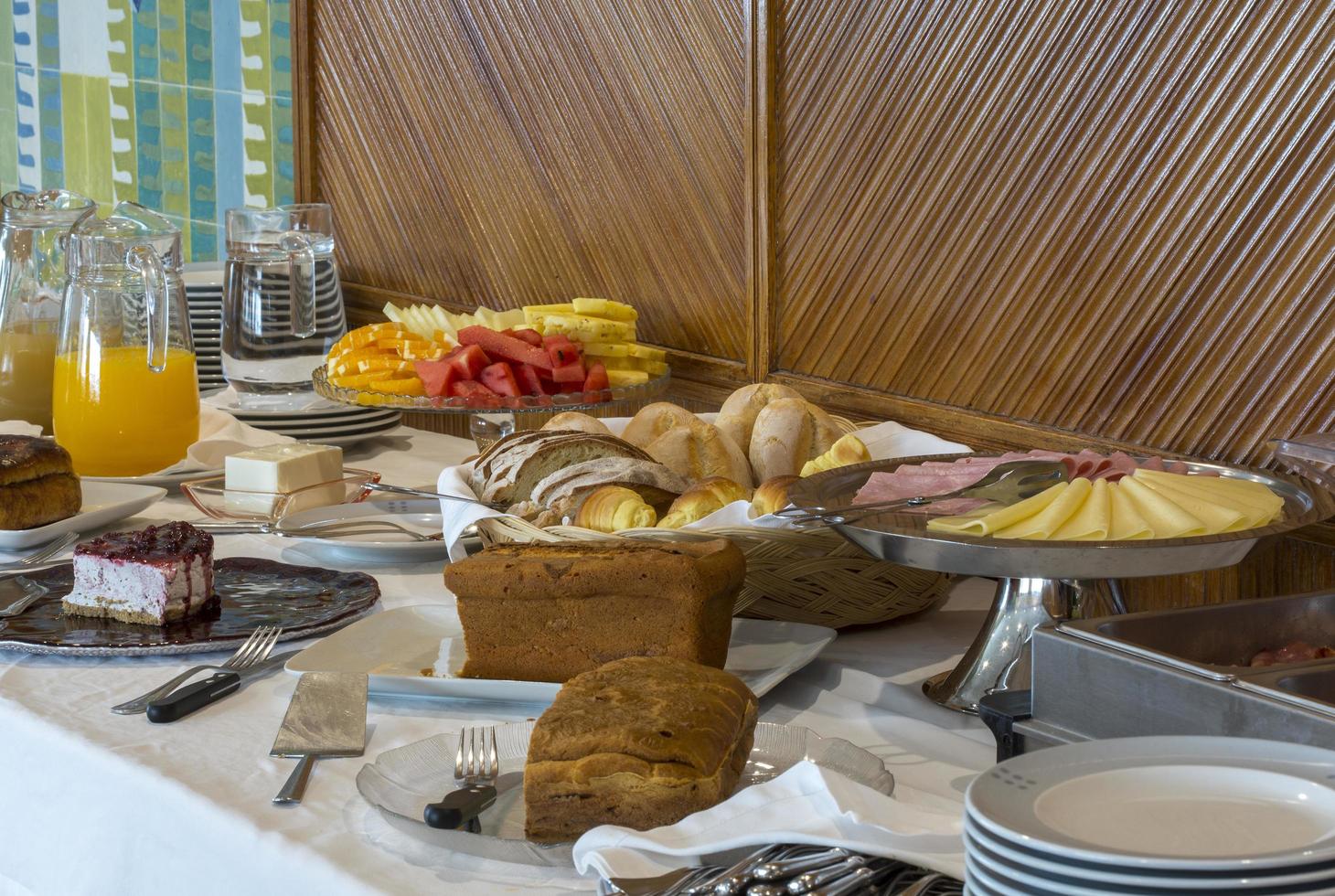 Breakfast buffet in a hotel in Portugal photo