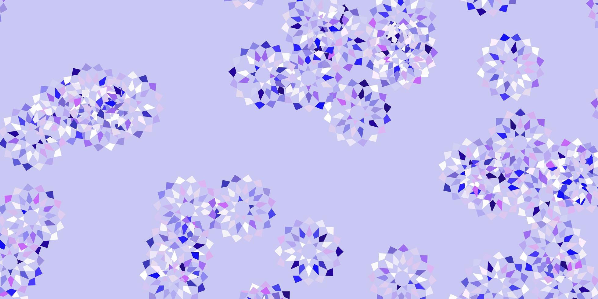 Light purple vector natural layout with flowers.
