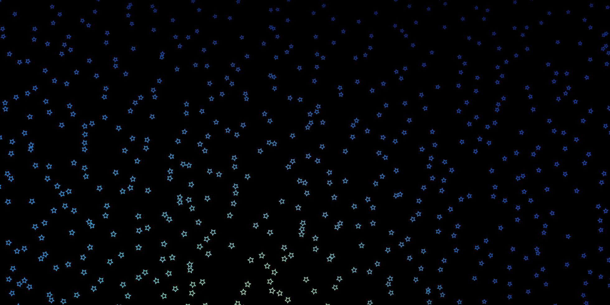 Dark Blue, Green vector layout with bright stars.