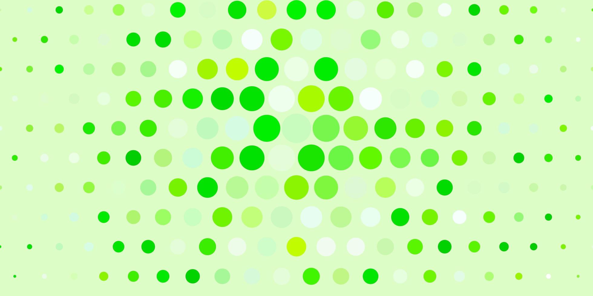Light Green vector layout with circle shapes.