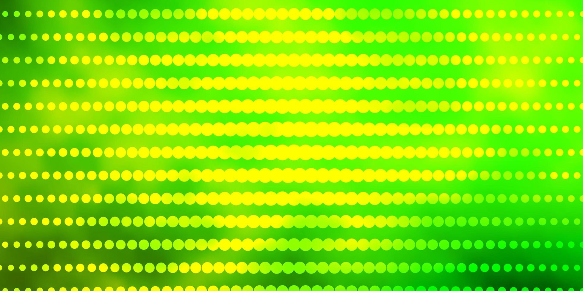 Light Green vector backdrop with circles.