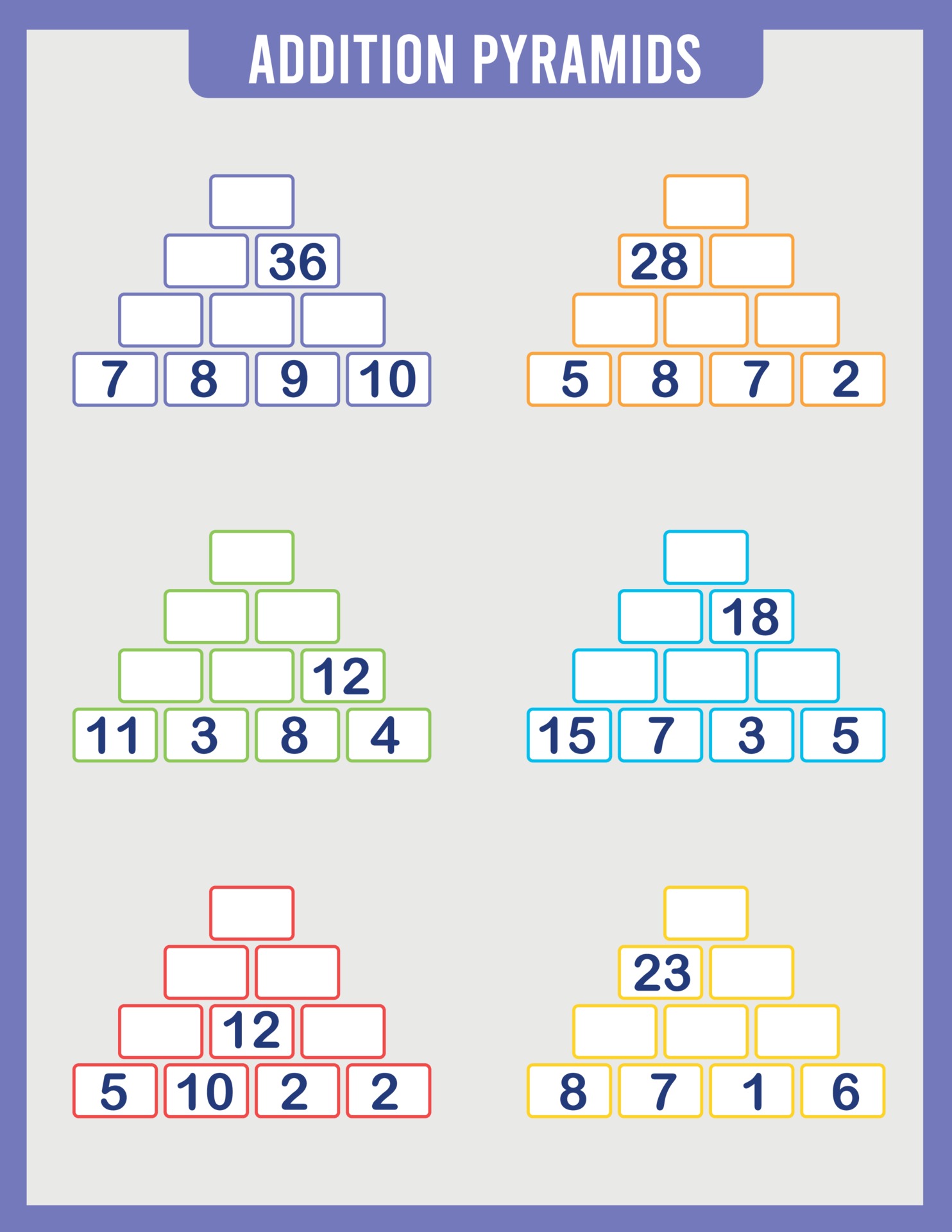 mathematical-addition-pyramid-game-math-worksheet-for-kids-3034580-vector-art-at-vecteezy