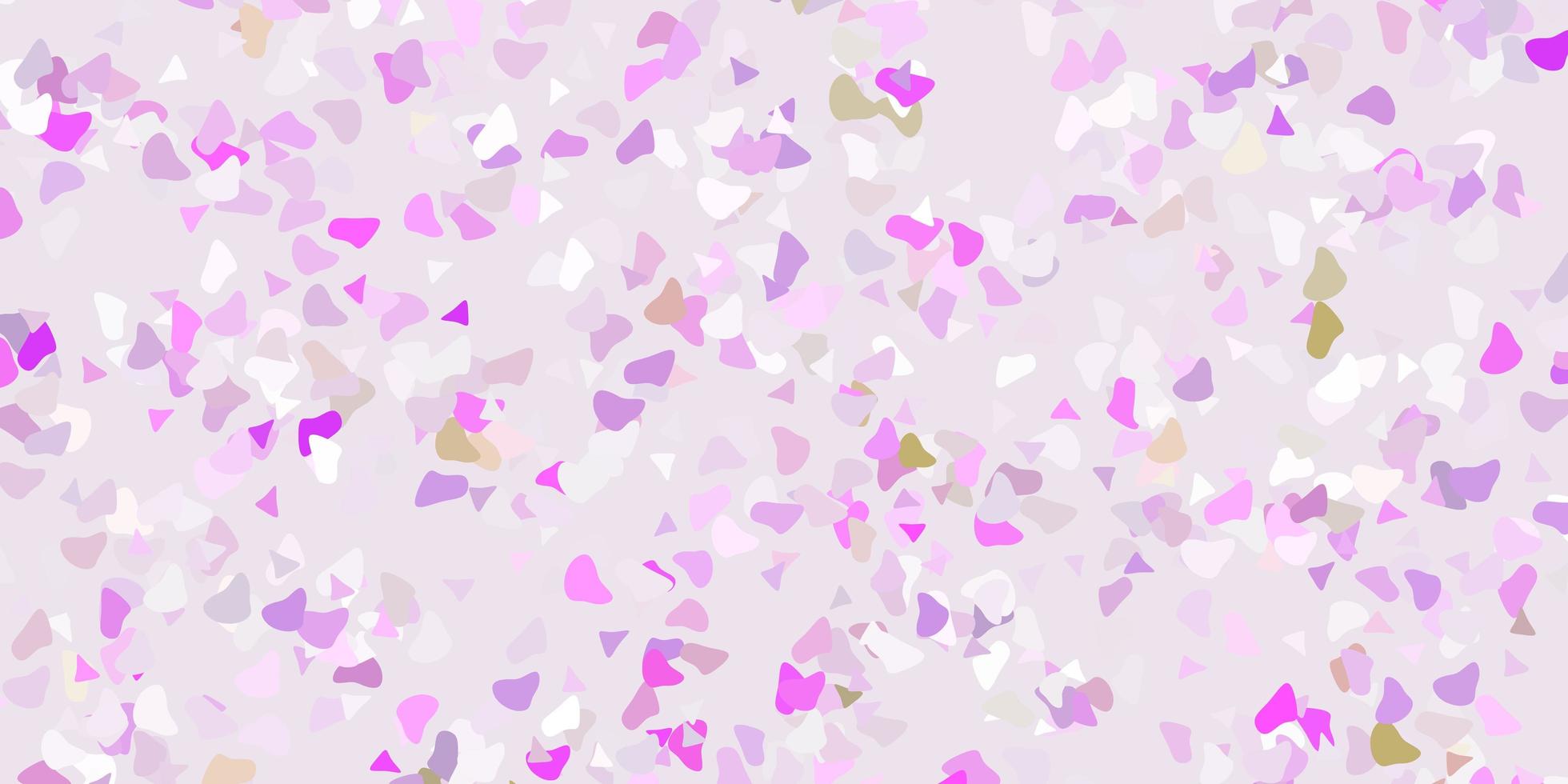 Light pink, green vector backdrop with chaotic shapes.