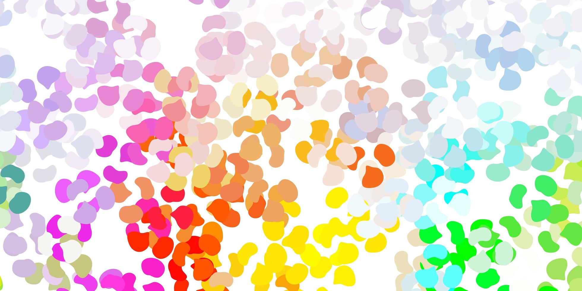 Light multicolor vector background with random forms.