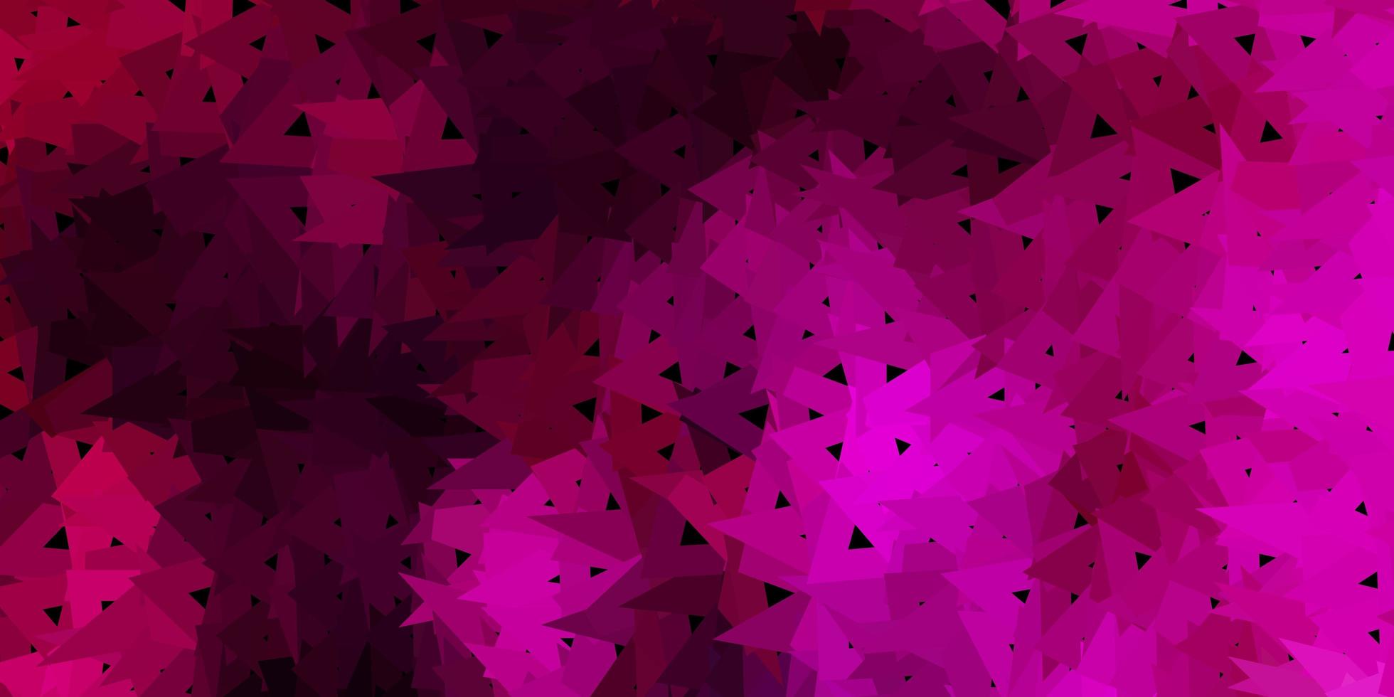 Dark pink vector poly triangle texture.