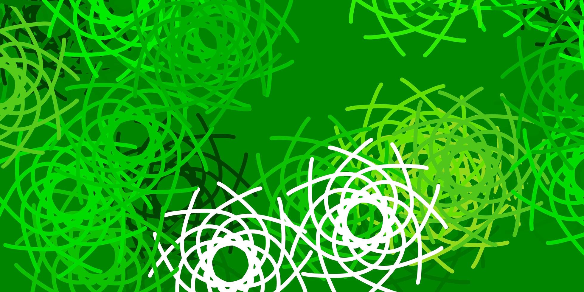 Light Green, Yellow vector backdrop with chaotic shapes.