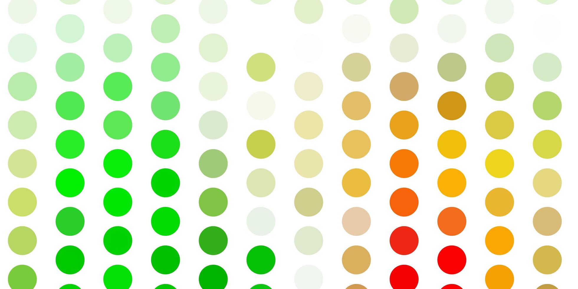 Light green, yellow vector pattern with spheres.