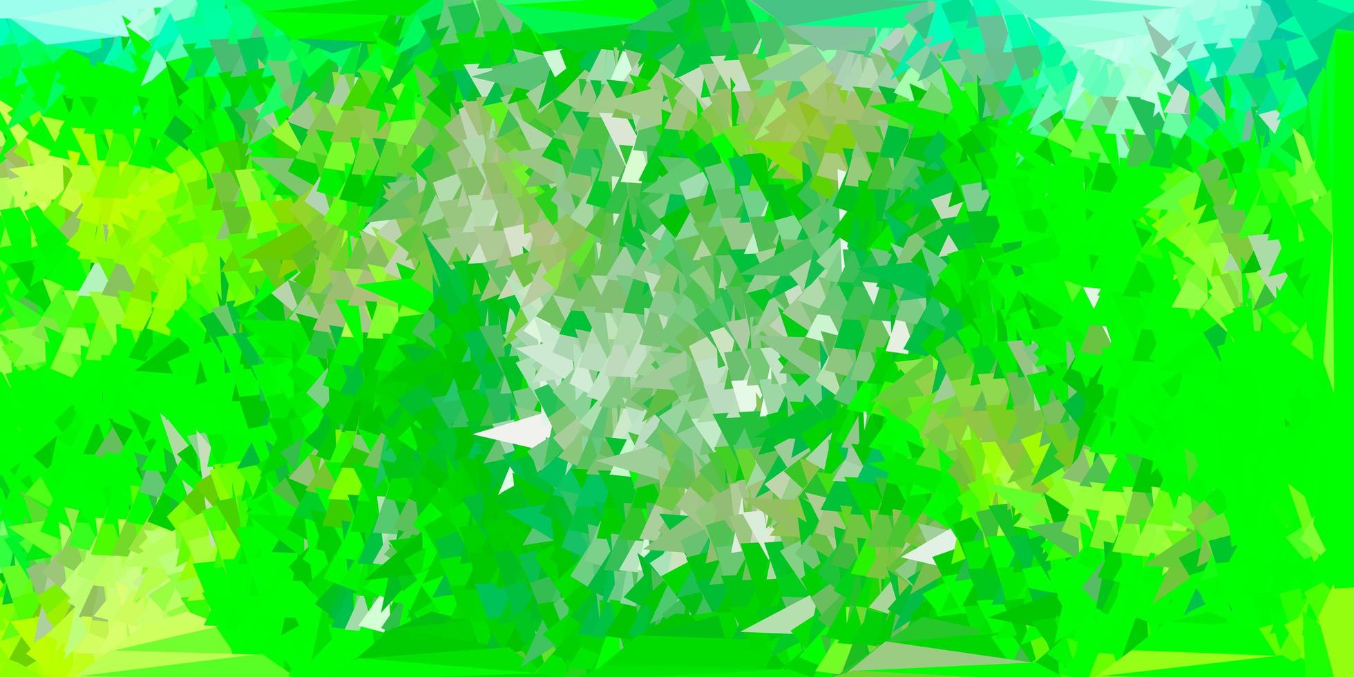 Light green, yellow vector gradient polygon layout.