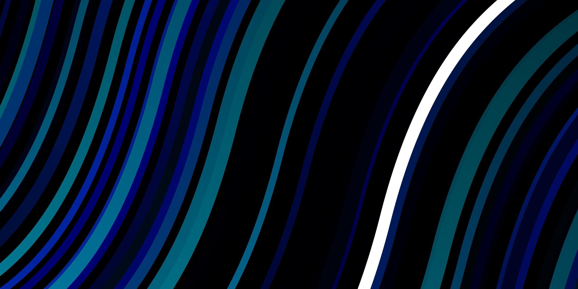 Dark BLUE vector background with wry lines.