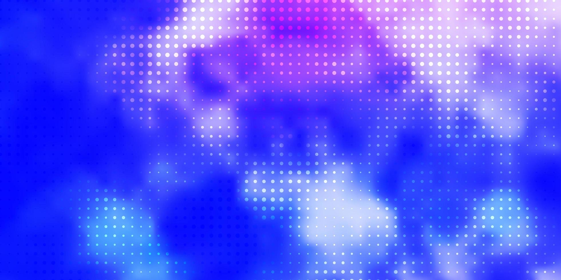 Light Pink, Blue vector texture with disks.