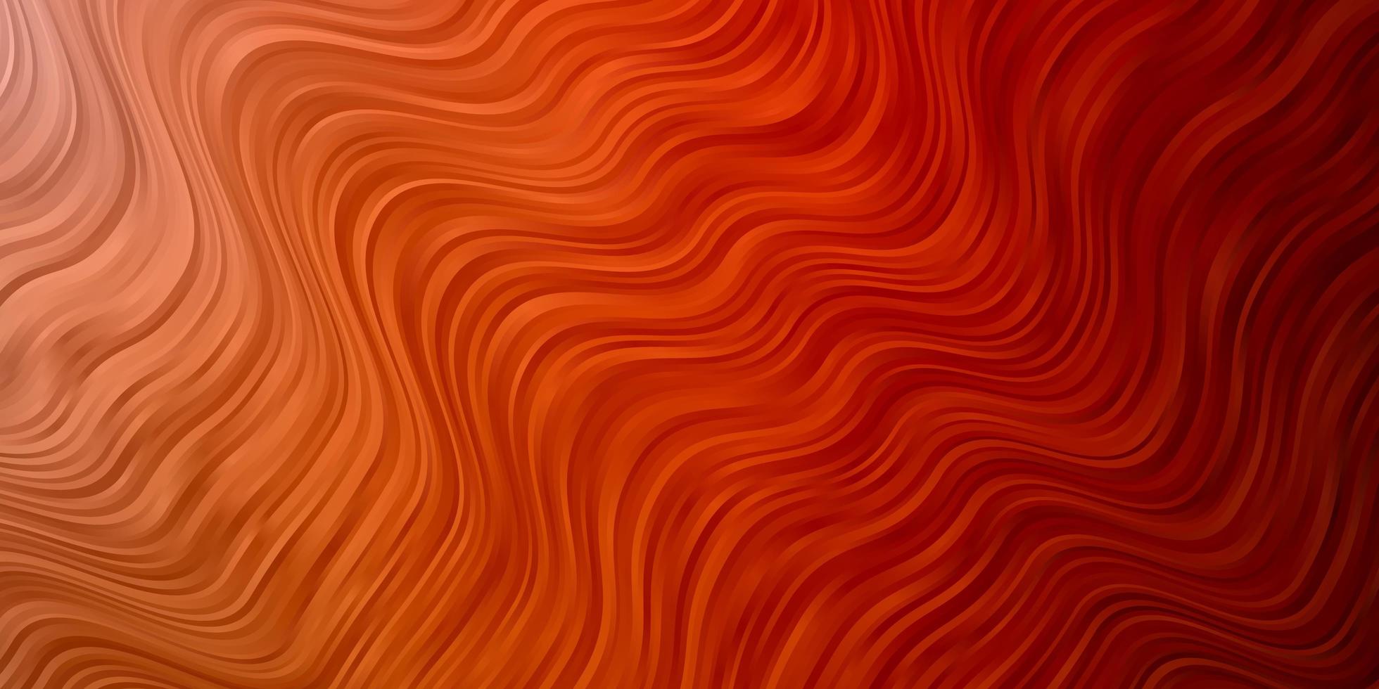 Light Orange vector template with curves.