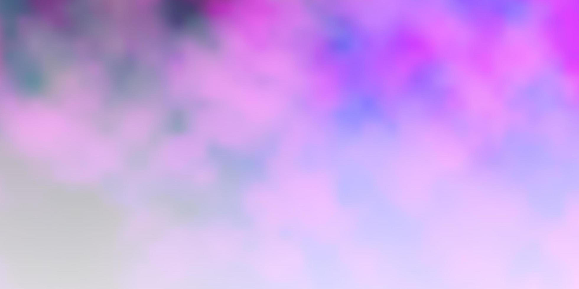 Light Purple vector background with clouds.