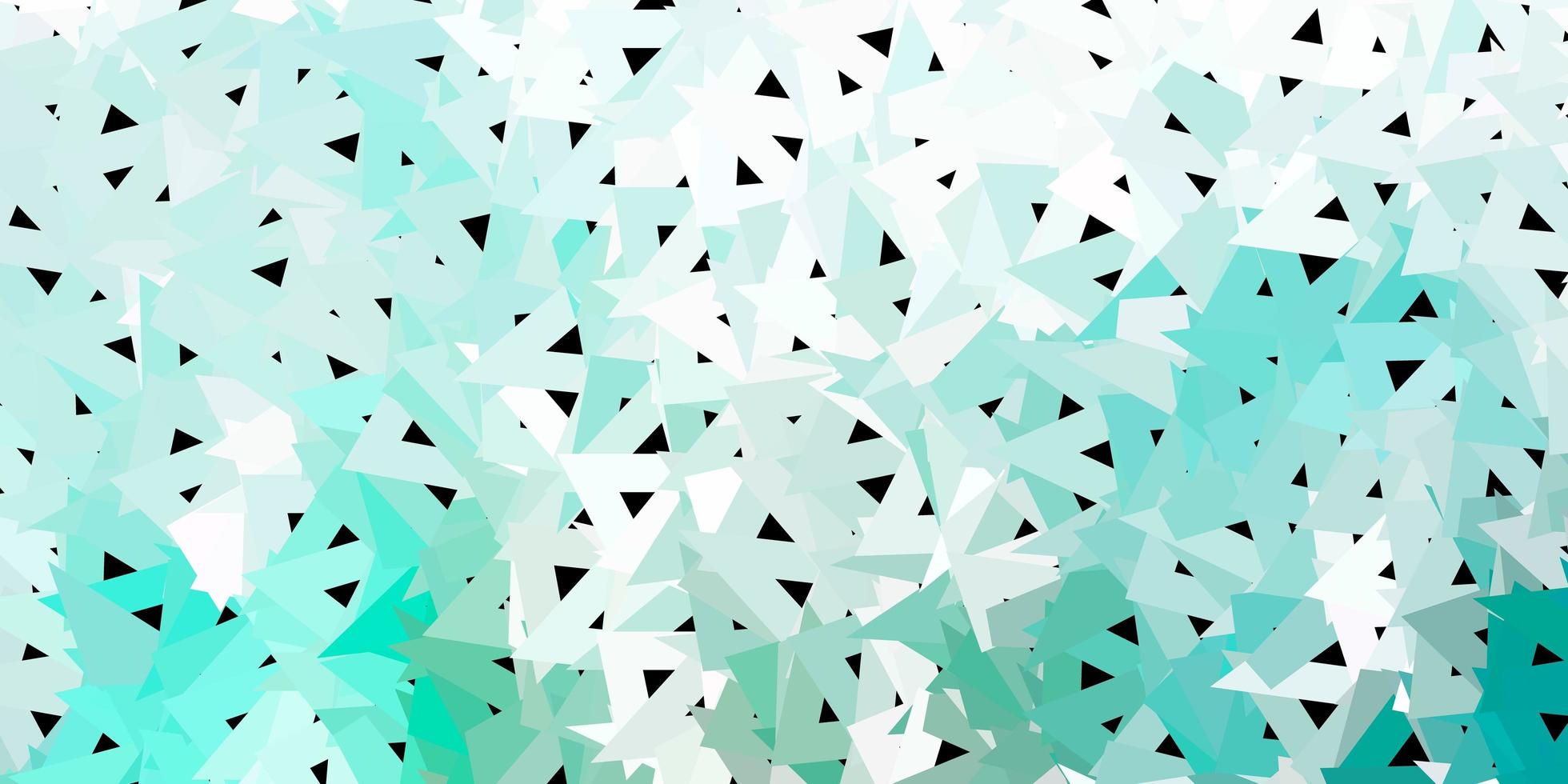 Light green vector triangle mosaic pattern.