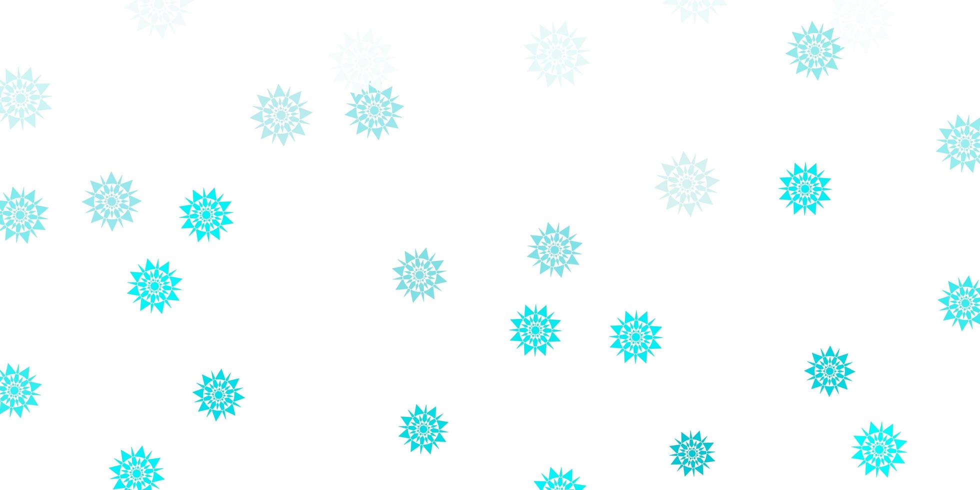 Light green vector layout with beautiful snowflakes.