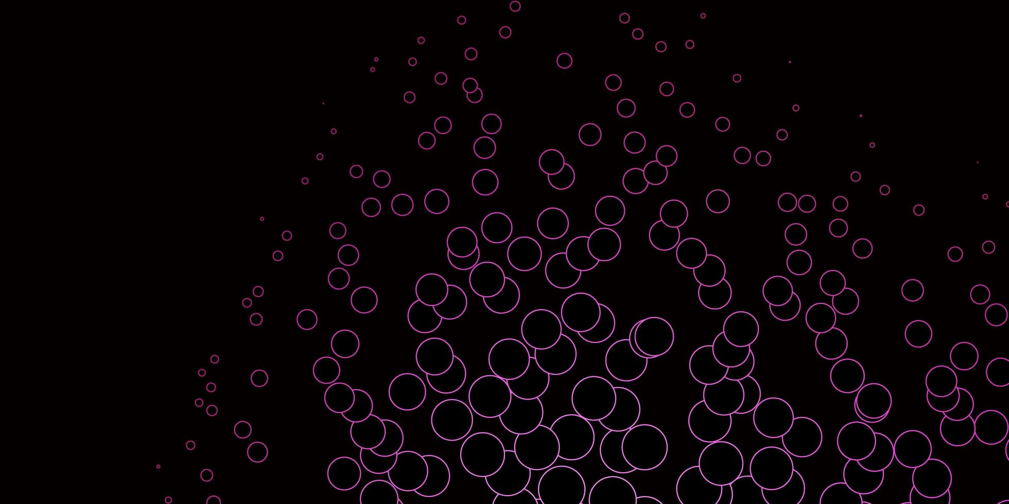 Dark Pink vector texture with disks.