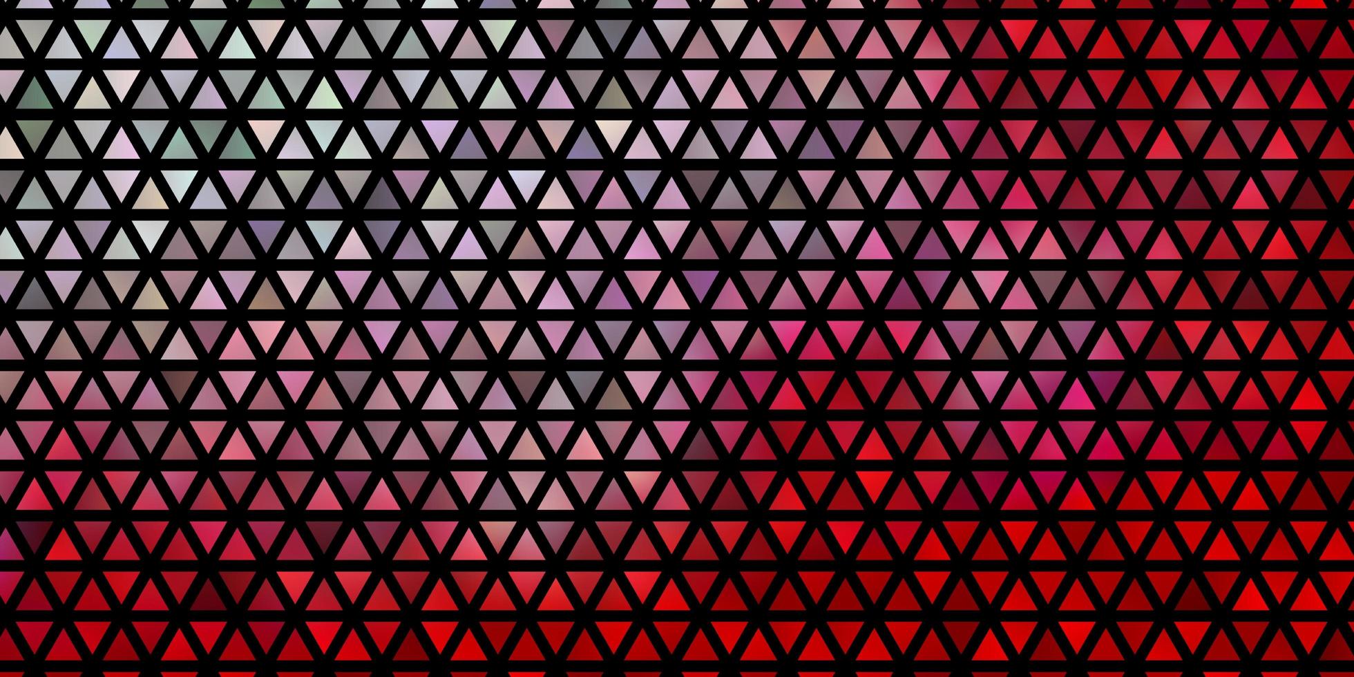 diseño de vector rojo claro con líneas, triángulos.
