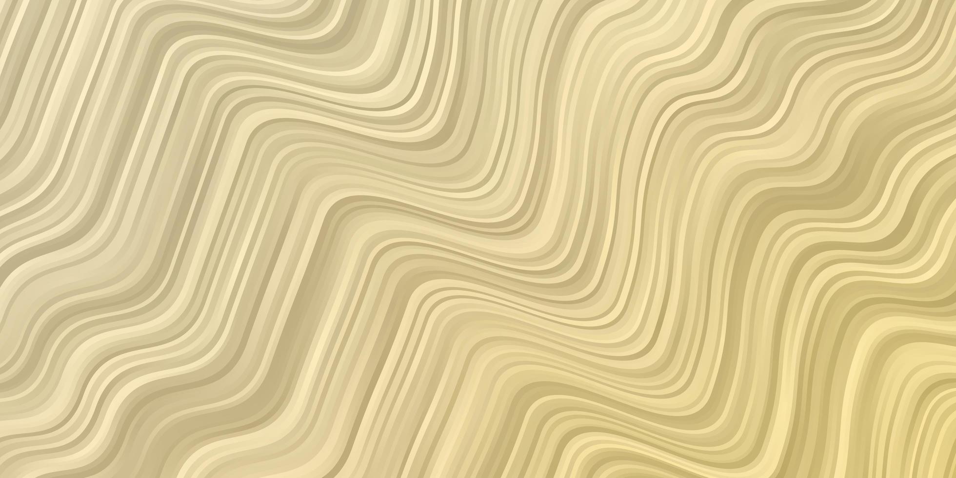 Light Yellow vector template with curved lines.