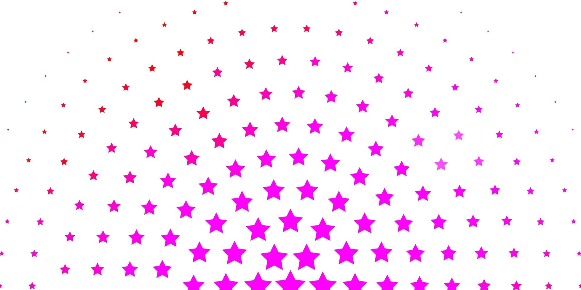 Light Pink vector template with neon stars.