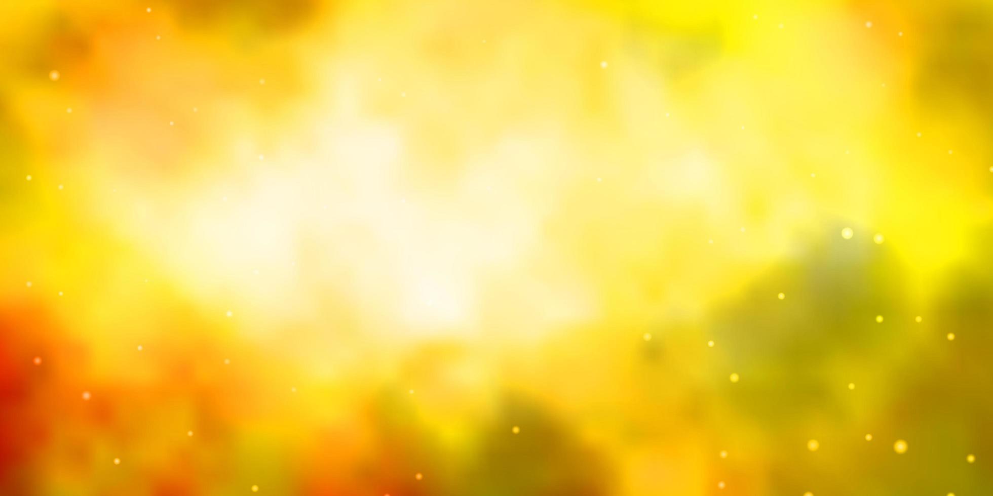 Light Orange vector texture with beautiful stars.