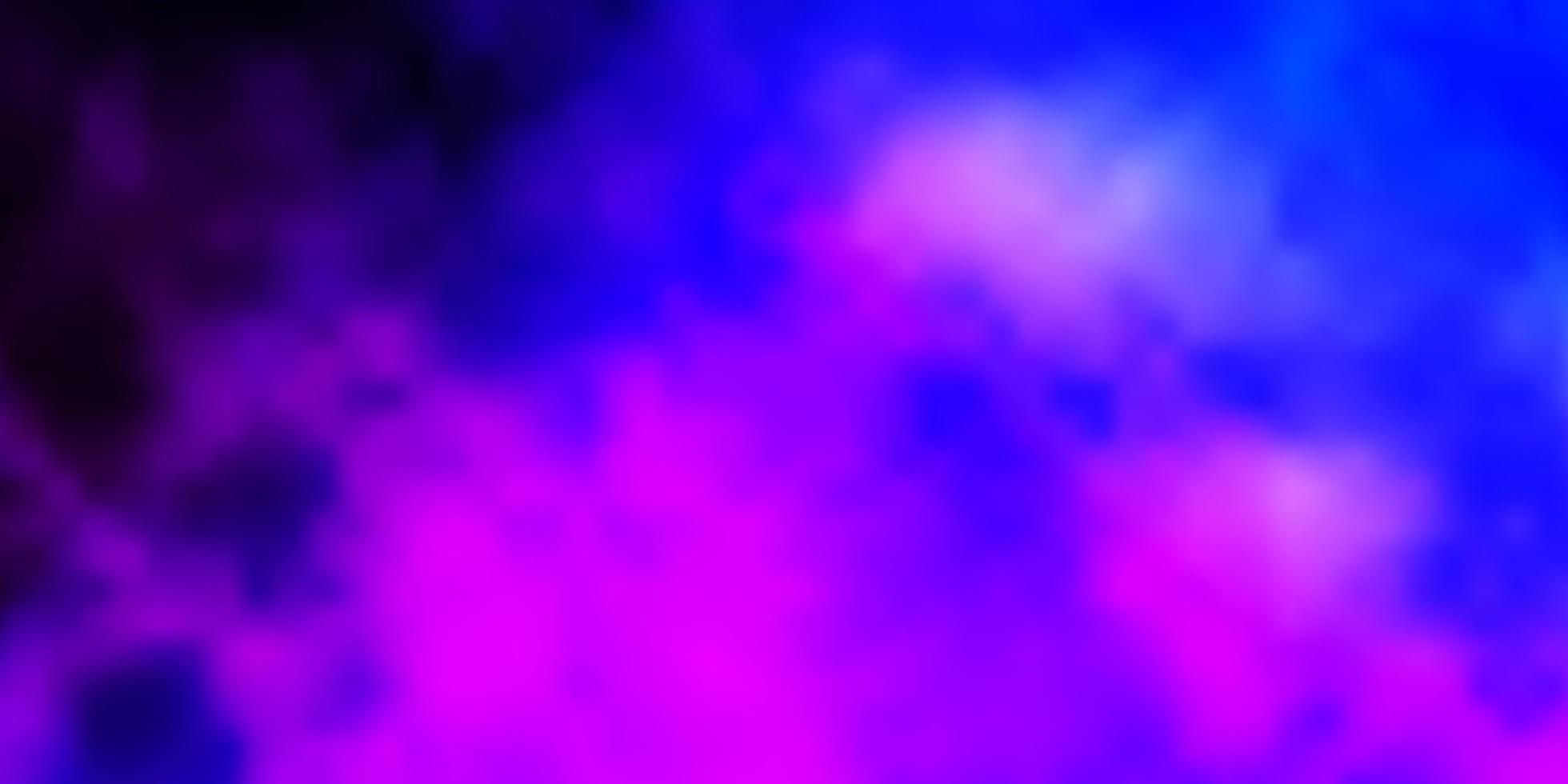 Light Pink, Blue vector backdrop with cumulus.