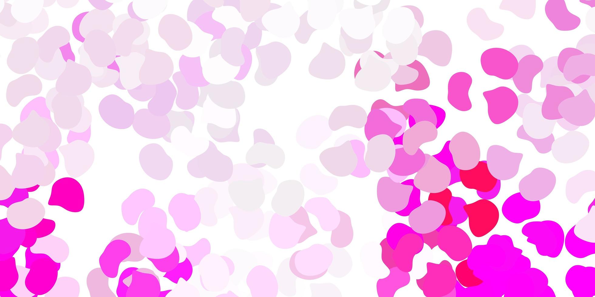 Light pink vector texture with memphis shapes.