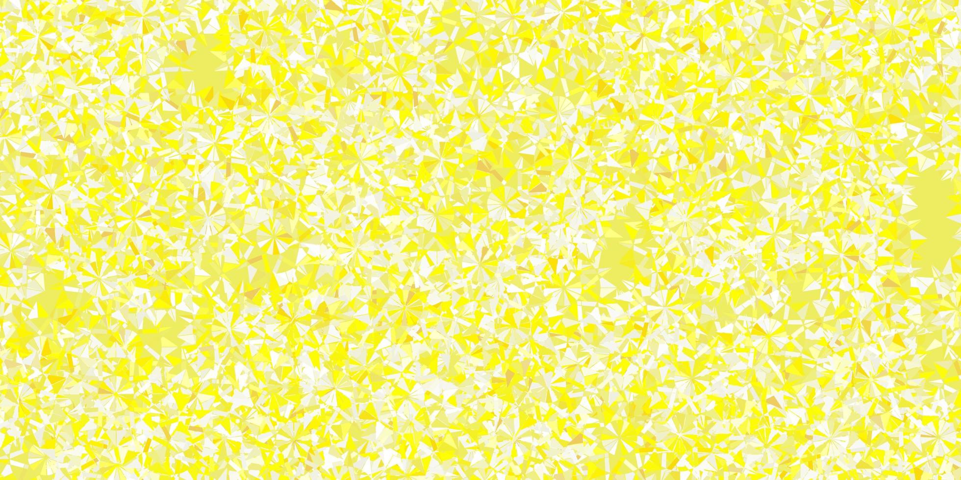 Light yellow vector texture with bright snowflakes.