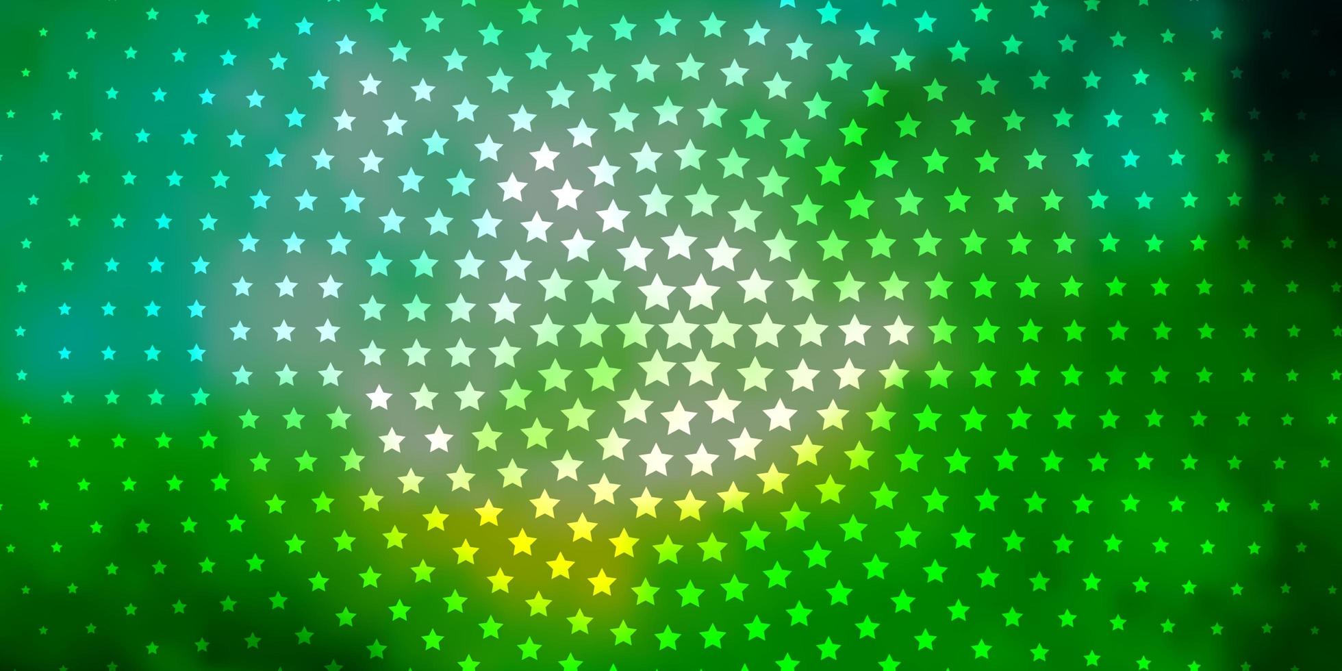 textura de vector azul claro, verde con hermosas estrellas.