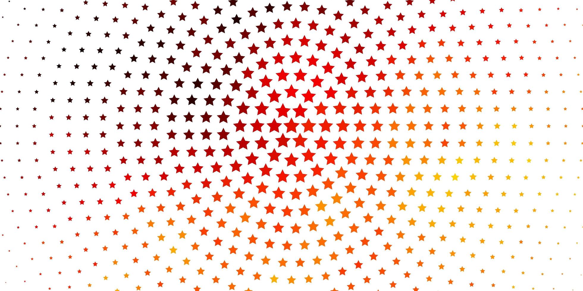 Light Orange vector texture with beautiful stars.