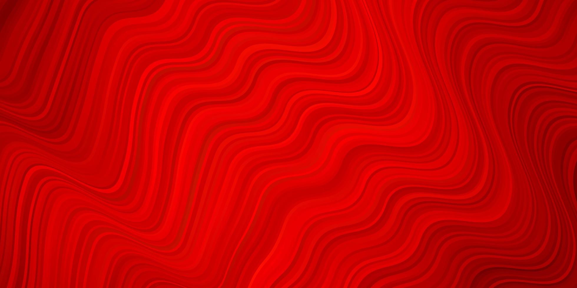Dark Red vector texture with bent lines.