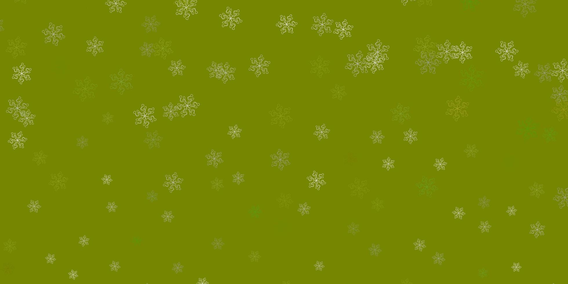 Light green vector natural backdrop with flowers.