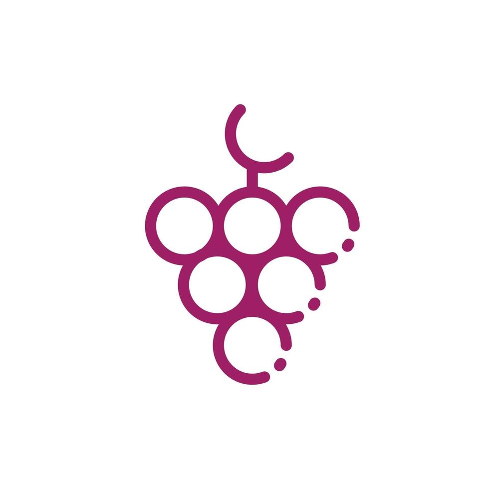 Grape logo images illustration design vector