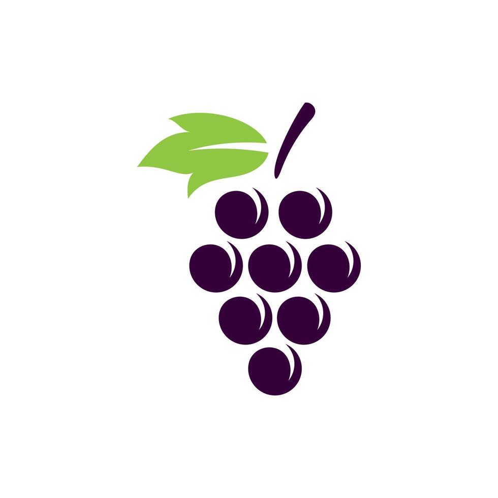 Grape logo images illustration design vector