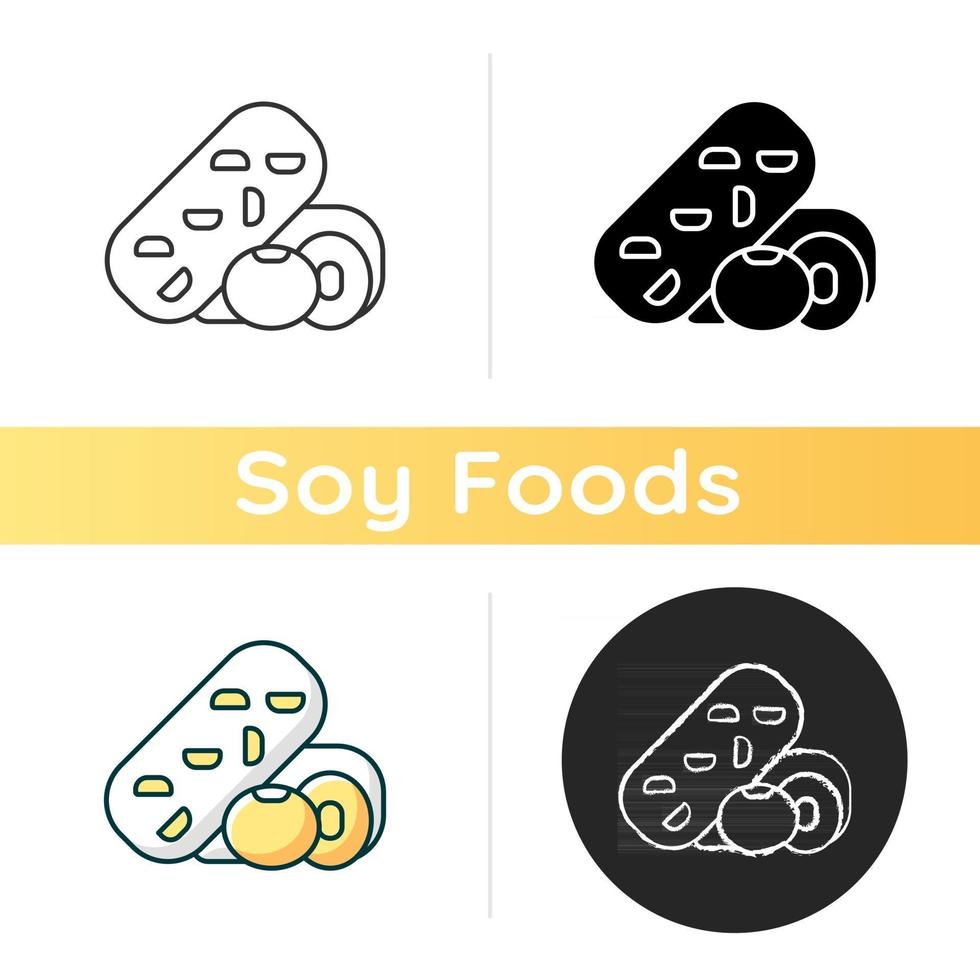 icono de vector de tempeh