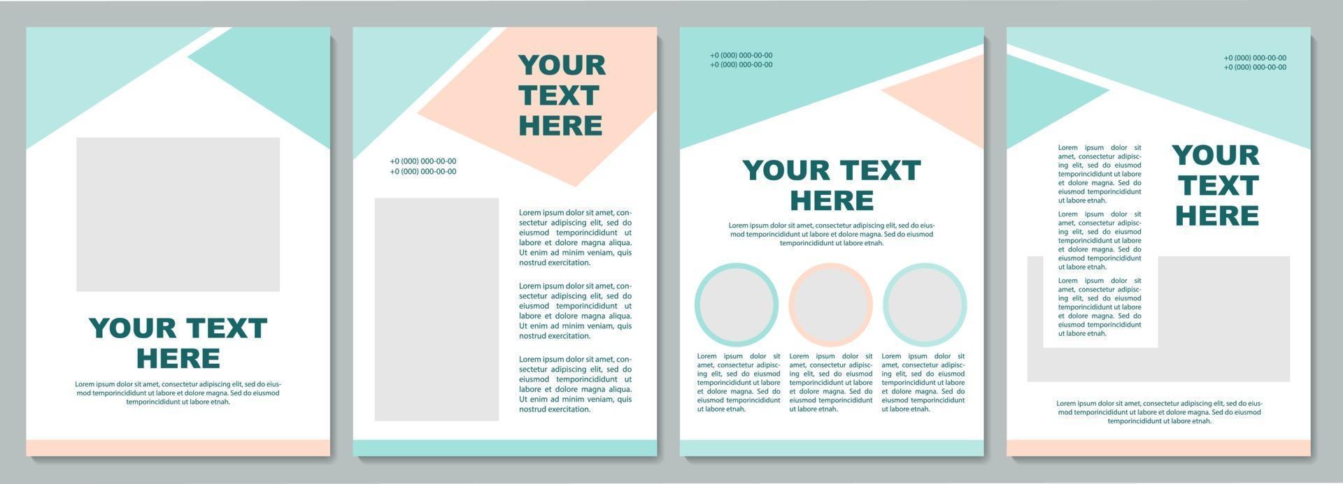 Creative colorful brochure template vector