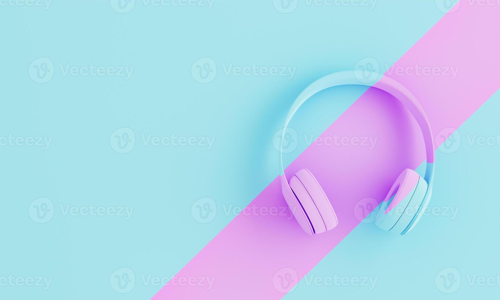 Minimal pastel headphone 3038714 Stock Photo at Vecteezy