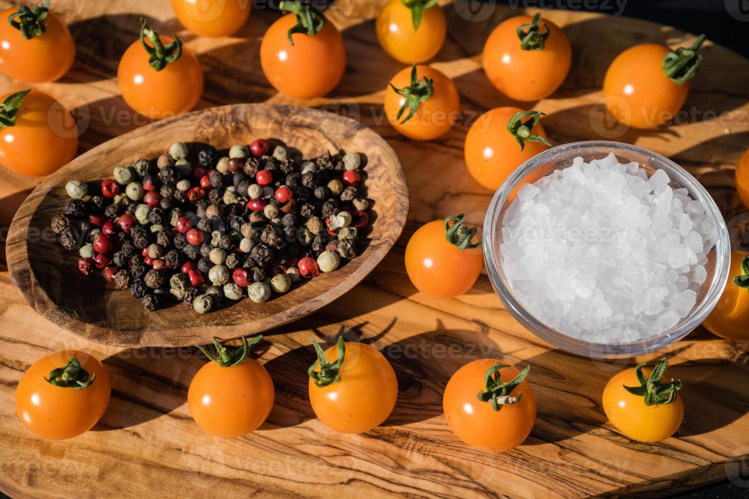 orange cocktail Tomatoes Solanum Lycopersicum photo