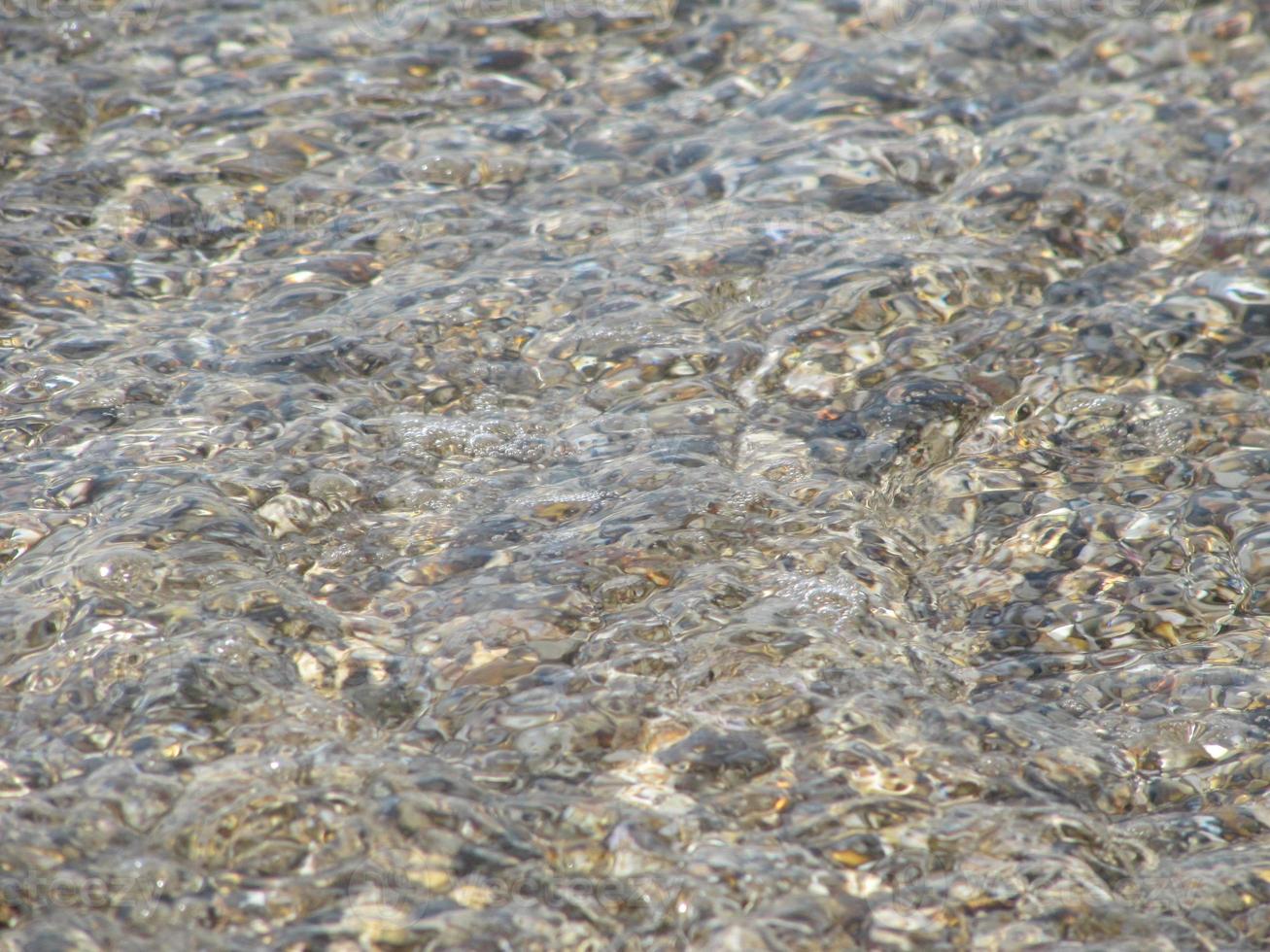 Shows the foam of the sea wave, wildlife pond, beach photo