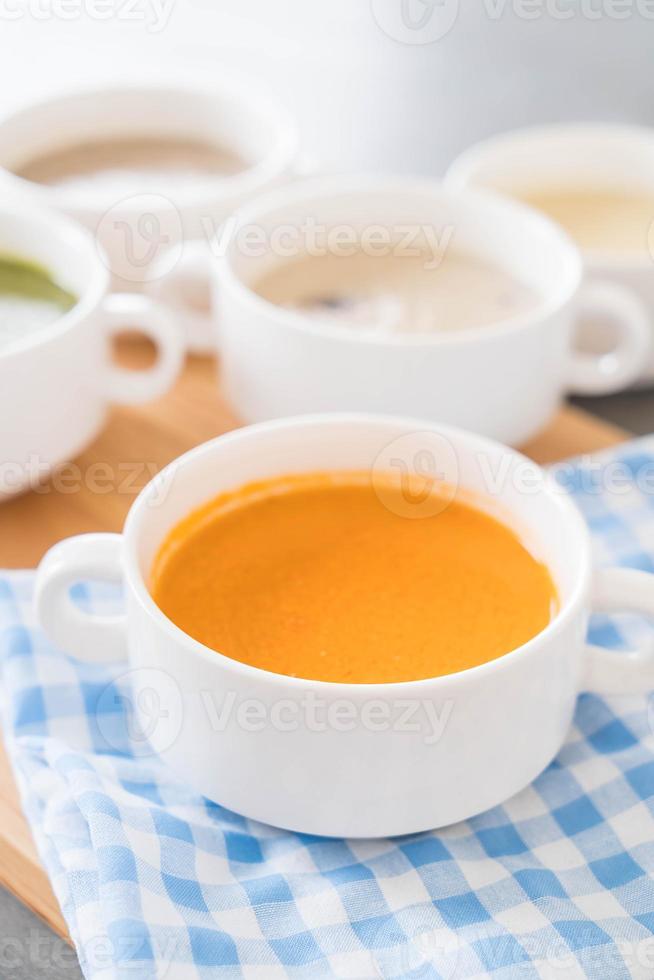 Carrot soup bowl photo