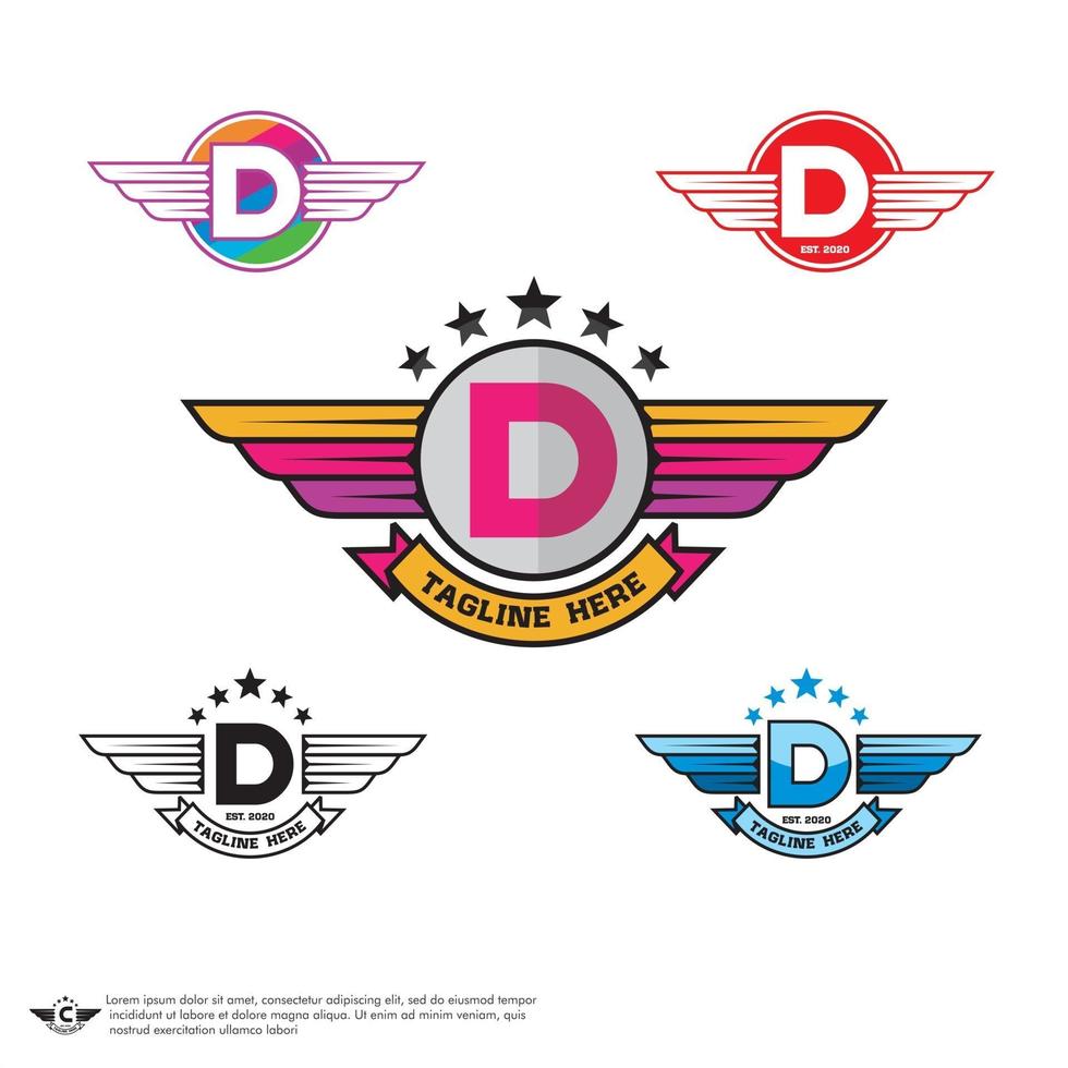 Letter D Logo Vector set