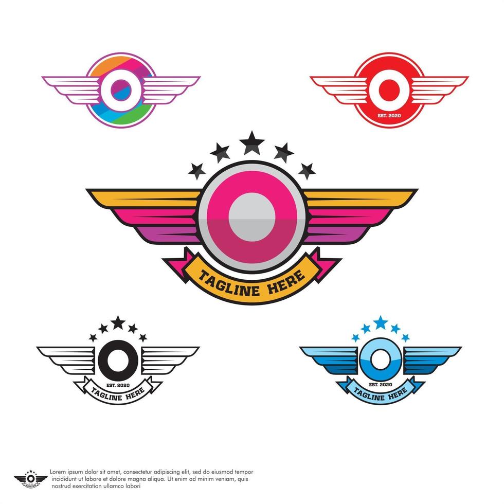 Letter O Logo set vector