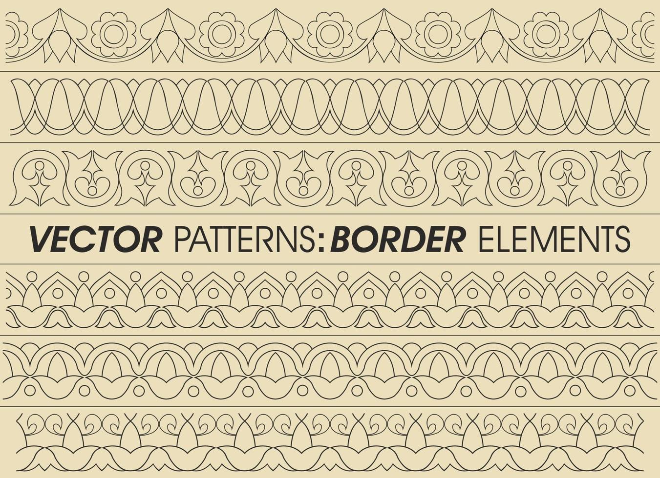 Vector Border Patterns Design