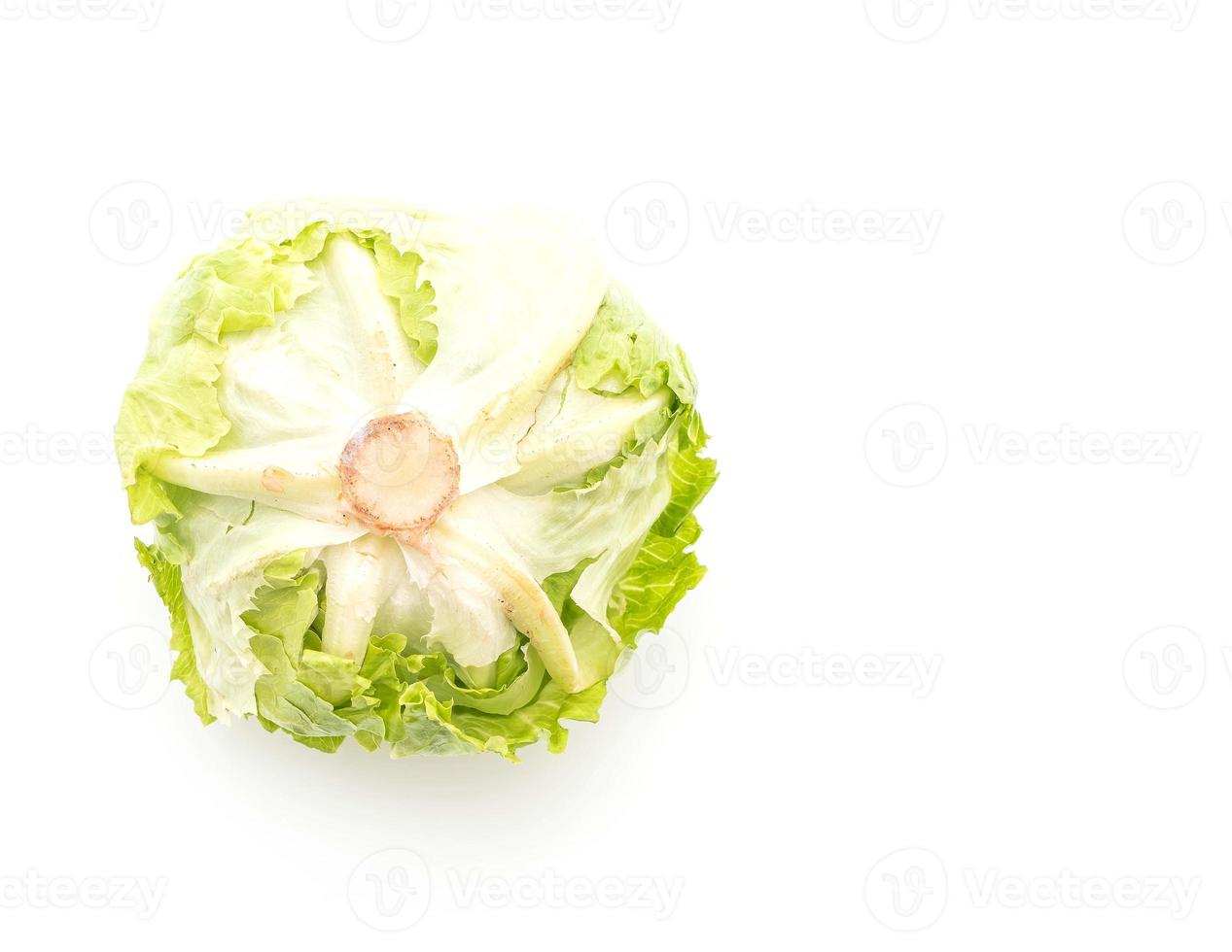 Fresh lettuce on white background photo