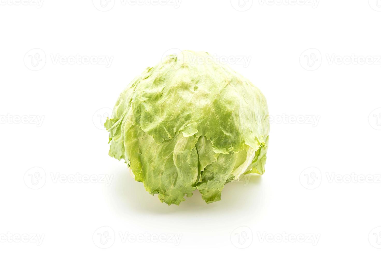 Fresh lettuce on white background photo