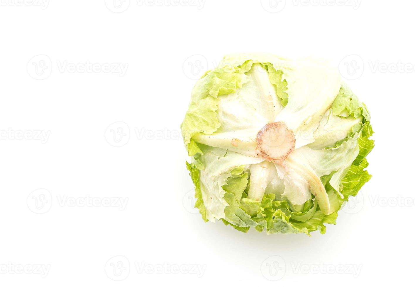 Fresh lettuce on white background photo