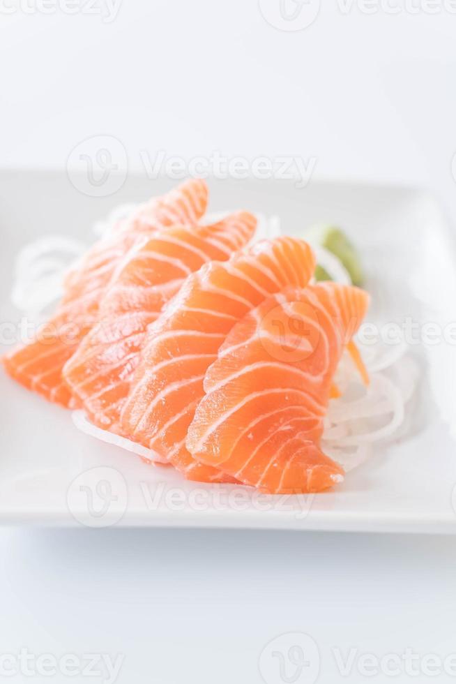 Salmon raw sashimi photo
