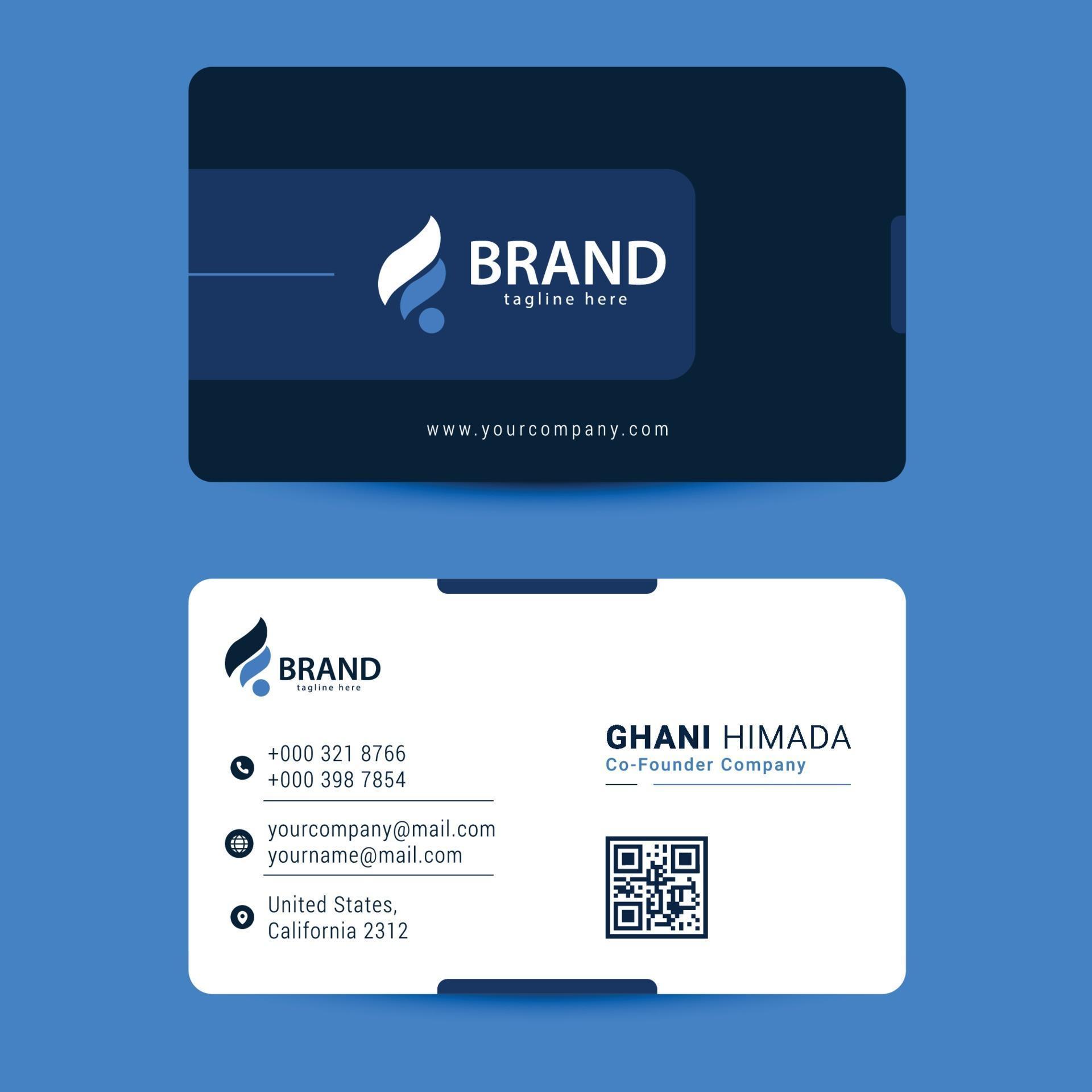 business-card-front-and-back-design-template-3041701-vector-art-at