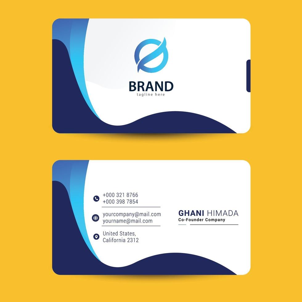 Business card front and back design template 3041712 vector art at